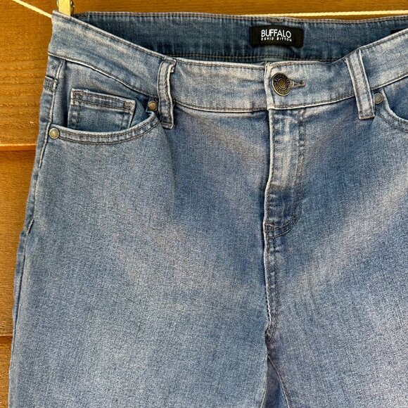 Buffalo David Button Aubrey Mid-Rise Super Stretch Soft Ankle Grazer Jeans 8/29 - Picture 5 of 12